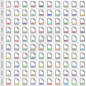 在平面样式中设置文件类型图标界面图片文档音乐播放器电脑技术电影插图钥匙电子书图片