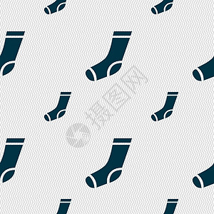 袜子图标标志 具有几何纹理的无缝模式 韦克托条纹针织品男人短袜舞蹈家配件季节服装服饰舞蹈图片