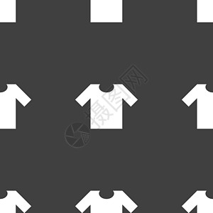 恤图标标志 灰色背景上的无缝模式 韦克托时尚互联网圆形运动空白网站印刷店铺网络球座图片