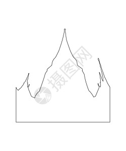 白色背景上的泰国寺庙路径旅行宝塔地标墙纸卡通片艺术雕塑精神文化旅游图片