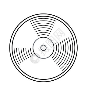黑胶唱片矢量图打碟机黑色乡愁圆圈插图旋转标签版权专辑旋律图片