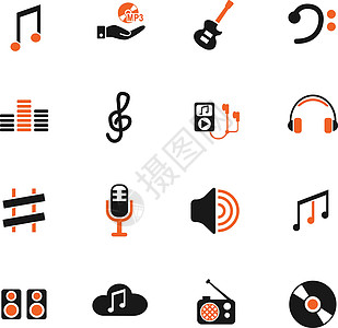 音乐图标 se均衡器谱号磁盘体积琴键录音带磁带高音吉他光盘图片