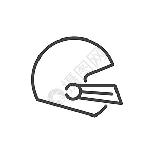 USA足球图标插图竞赛大学季节男人跑步图标集盔甲危险头盔图片