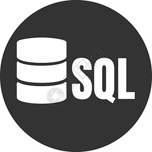 SQL 数据库图标徽标设计 UI 或 UX Ap技术检查数据备份用户圆柱电脑安全插图蓝色图片
