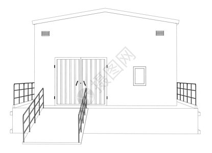 线框工业建筑设施送货地面仓库车库建筑学房子住房建造办公室图片