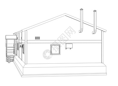 线框工业建筑建筑师送货建造运输车库房子建筑学工厂仓库框架图片