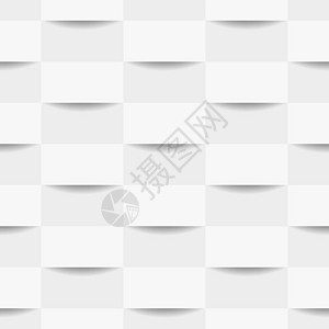 白色几何无缝纹理矢量图奢华折纸装饰品风格马赛克插图装饰几何学墙纸陶瓷图片