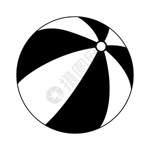 儿童球黑颜色图标孩子们球形圆形圆圈游戏海滩童年闲暇黑色活动图片