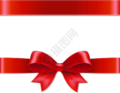 红弓丝绸红色风格装饰插图木头生日红带庆典丝带图片