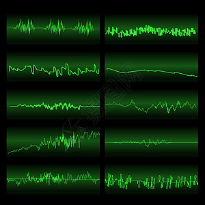 绿色声音波集 平衡器屏幕图片