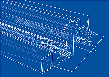 轧制金属制品 韦克托技术插图生产管子建造产品建筑学渠道酒吧光束图片