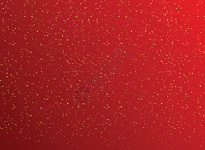 圣诞节红色背景 带有金点装饰和黄金g图片