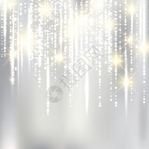 与金 g 的抽象优雅圣诞银色织物背景图片