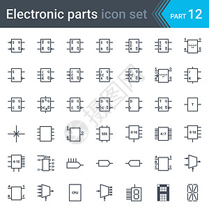 电子电路图符号集数字电子触发器逻辑电路显示编程约定图片