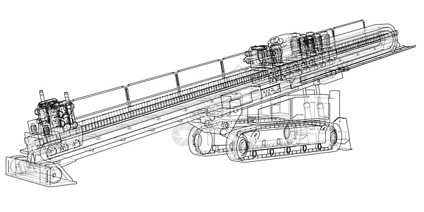 水平定向钻机 vecto机械草图宏观金属灯光控制板数控电子产品监视器建造图片