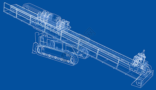 水平定向钻机 vecto金属车削控制技术草图勘探监视器机械工具展示图片