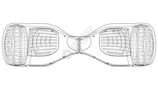 电动自平衡滑板车 韦克托电池创新摩托车蓝图建造发动机平衡机器木板产品背景图片