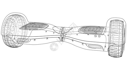 电动自平衡滑板车 韦克托发明木板产品机器建造平台发动机平衡力量车轮背景图片