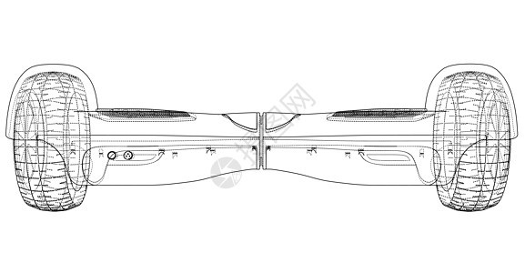 电动自平衡滑板车 韦克托产品蓝图工具平衡电池控制发动机发明运输创新背景图片