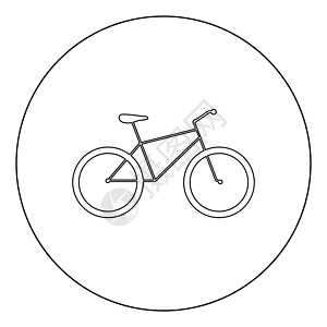 自行车图标黑颜色在 circl车轮运动黑色圆圈创造力运输收藏网络圆形旅行图片