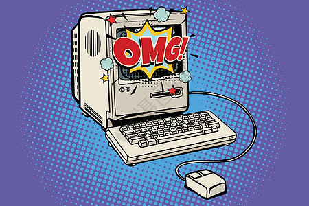 OMG 旧式反古型计算机图片