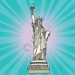 自由女神像 美国纽约建筑学国家雕像纪念碑天空历史性民主雕塑旅行女士图片