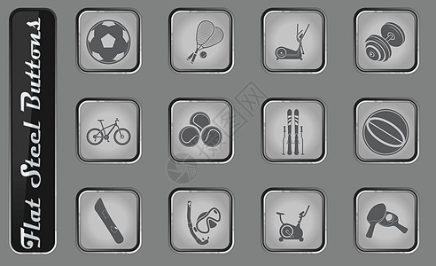 运动器材符号自行车篮球黑与白潜水插图排球球拍滑雪板店铺滑雪图片