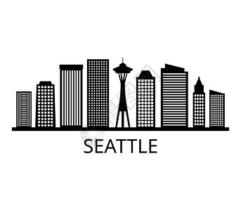 西雅图天线天际建筑学旅行网络地标景观插图建筑商务纪念碑图片