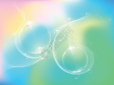 屏幕空气液体蓝色反射圆形白色艺术圆圈玻璃肥皂图片