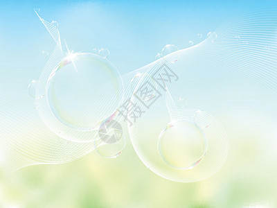 气泡玻璃液体白色艺术插图反射圆圈圆形空气蓝色图片
