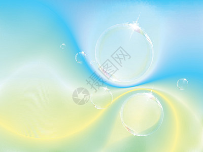 气泡反射空气圆形艺术肥皂插图液体圆圈白色蓝色图片
