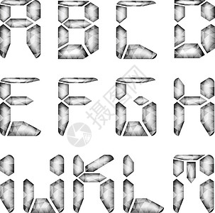 丰时间小时白色展示数字艺术多边形商业柜台字母图片