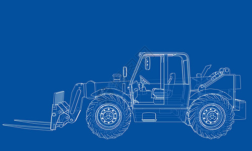 叉车概念  3 的矢量渲染后勤卡车送货插图货运搬运工贮存货物商品机器图片