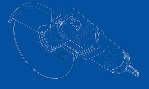 轮廓电动角磨机 韦克托车削金属工具工业草图安全力量墨水乐器车轮图片