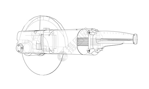轮廓电动角磨机 韦克托金属草图光盘维修电气机器墨水安全工具手臂图片