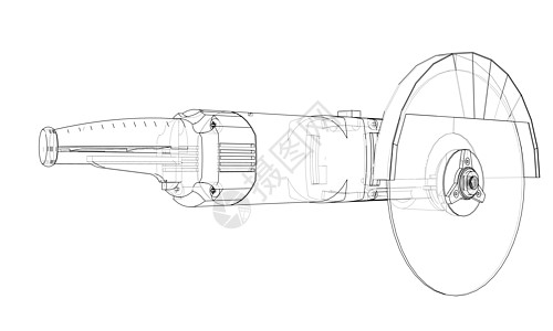 轮廓电动角磨机 韦克托危险工具电气插图速度工人车削磨料力量服务图片