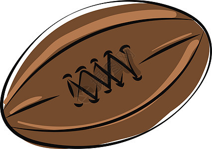 白色背景上的橄榄球团队皮革娱乐运动场地黑色竞赛棕色闲暇游戏图片
