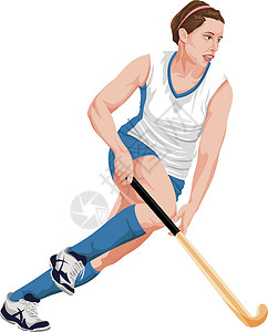 女子曲棍球运动员的矢量锦标赛娱乐女士运动装分数勇气绘画竞赛插图玩家图片