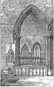 多尔切斯特修道院装饰的哥特式拱门绘画艺术博物馆英语蚀刻艺术品打印旅行大教堂旅游图片