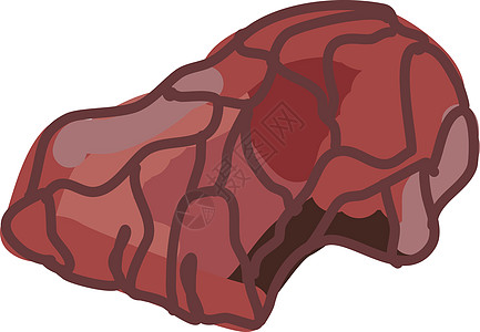 Bone Chuck烤肉 插图 白色背景的矢量肉类产品肉饼牛扒羊排世界卡盘小吃羊肉材料图片