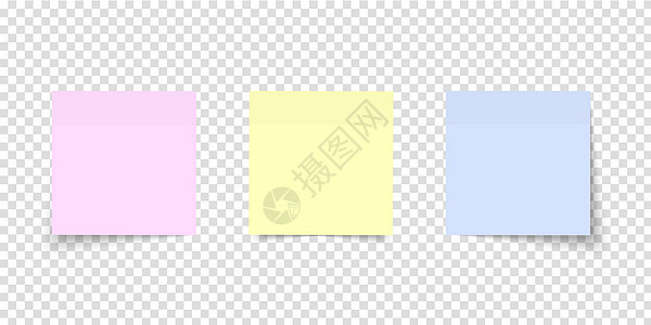 发布注释集 彩色便条纸记忆插图正方形笔记纸办公室软垫商业贴纸笔记木板图片