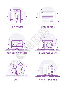 各种符号集软件相机绘画商业城市技术调色板艺术编程编码图片
