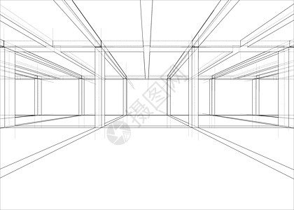 正在建造的房子的绘图 韦克托工程师3d建筑师绘画框架蓝图文档打印工程建设图片