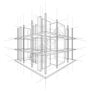 正在建造的房子的绘图 韦克托地面房间计算机构造工程文档打印工程师工地建筑图片