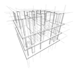 正在建造的房子的绘图 韦克托打印工地工程绘画草图原理图办公室建设建筑师文档图片