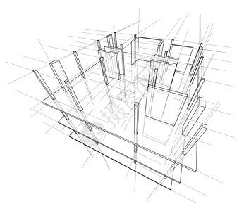 正在建造的房子的绘图 韦克托工地工程工程师绘画3d草图地面建设办公室建筑图片