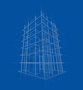 正在建造的房子的绘图 韦克托工程师建筑师3d办公室建筑构造草图文档计算机工程图片