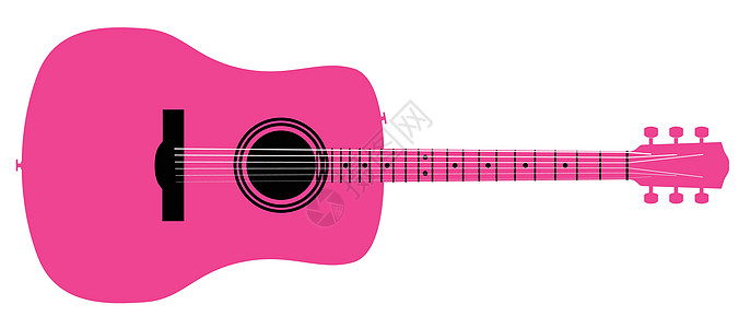 粉色音响吉他岩石身体字符串艺术品韵律绘画乐器音乐艺术蓝调图片