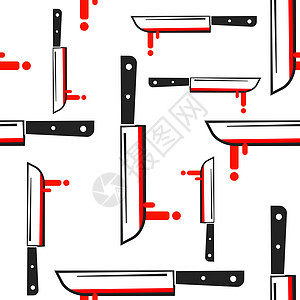 刀图案抽象无缝纹理矢量艺术它制作图案图片