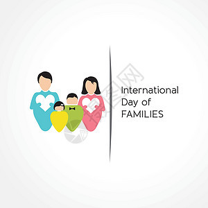 国际家庭日  4 人家庭的概念父亲母亲和女儿儿子爸爸妻子孩子婴儿女孩乐趣假期女性妈妈图片